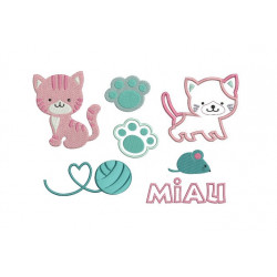 Stickserie Kätzchen